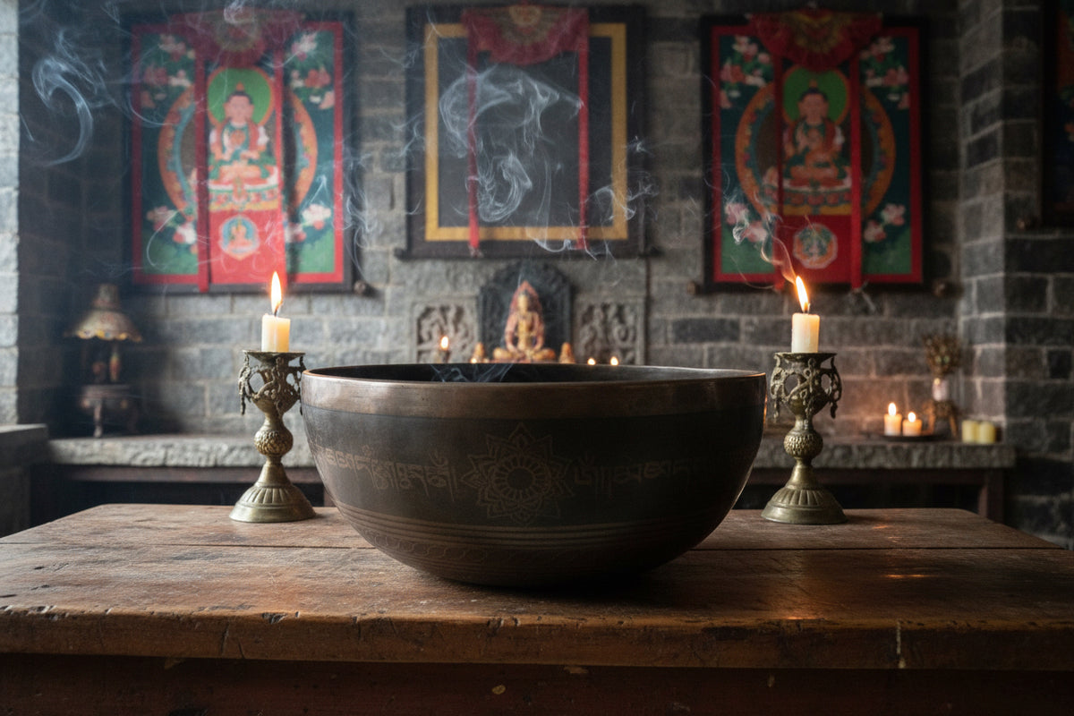 Singing Bowl Brown Jam #7