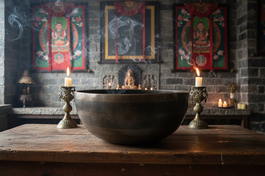 Singing Bowl Brown Jam #7