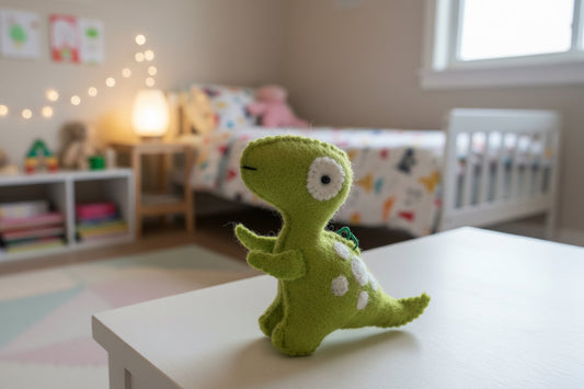 Green Spotted Dino Ornament
