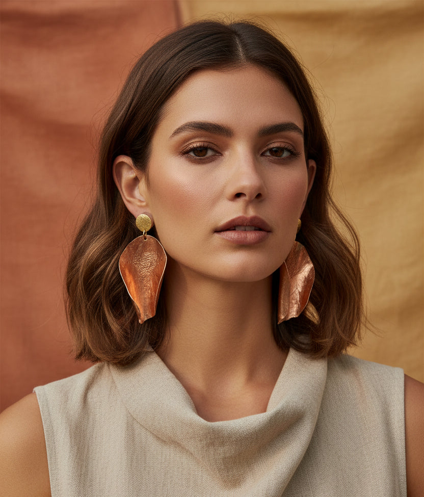 Nadia arapima metallic earringsj