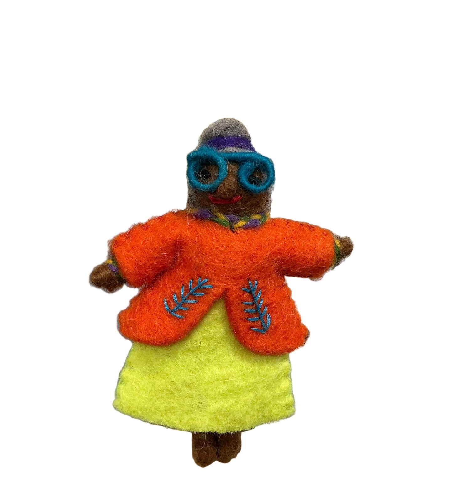 Groovy Grannie Ornament (blue glasses)