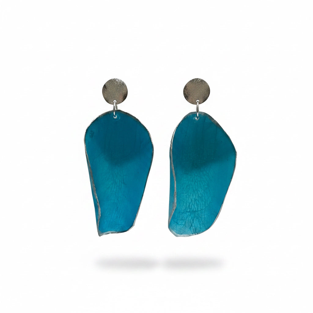 Single drop arapima earrings
