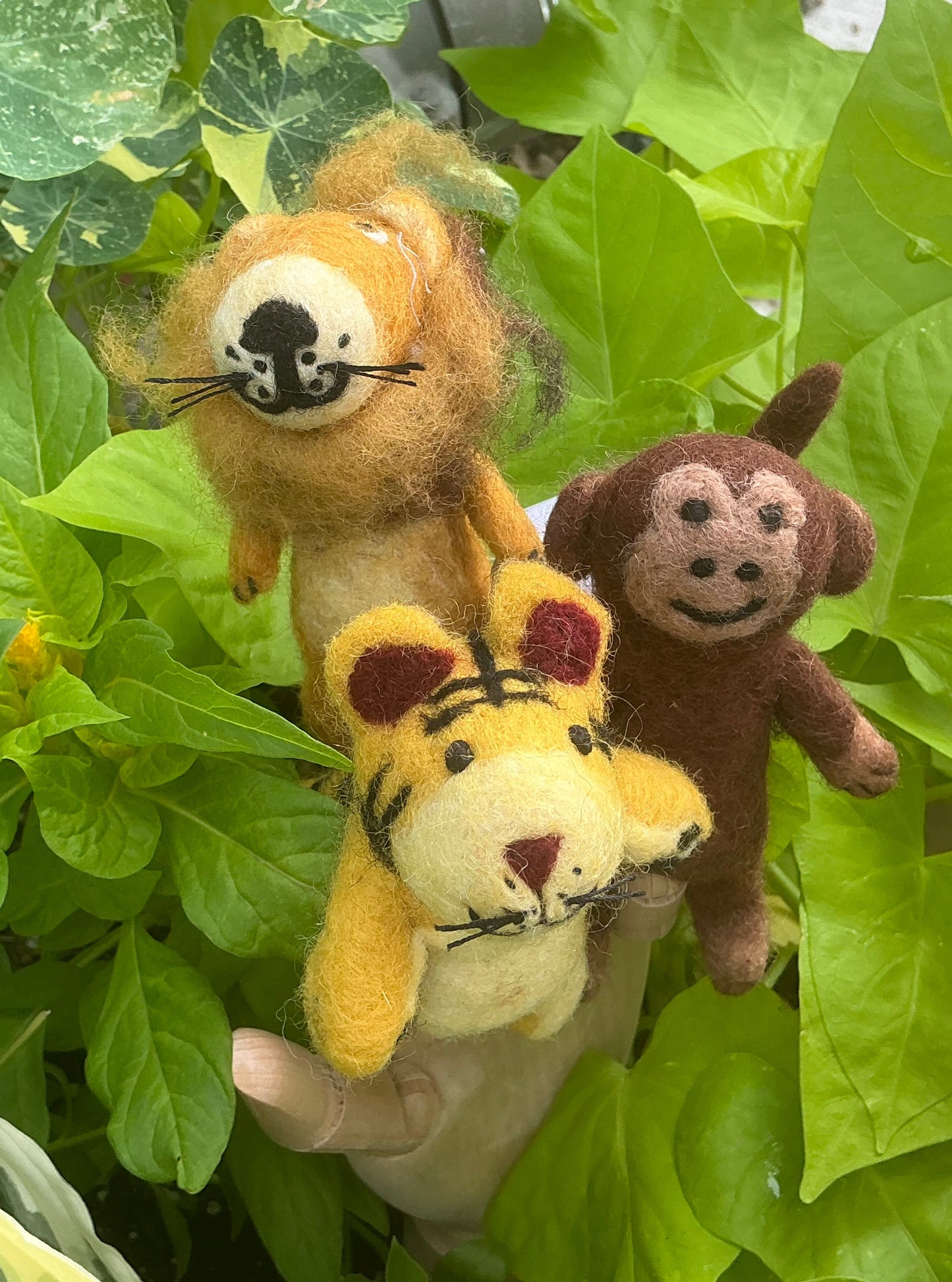 Finger puppets Jungle animals