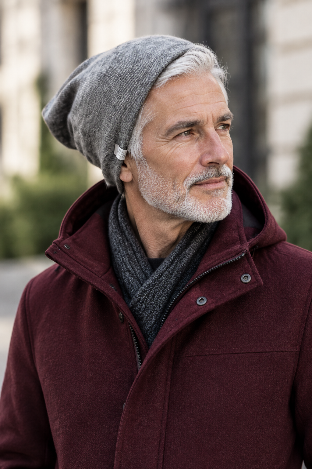 100% Pure Cashmere Hat Light Cornflower Blue