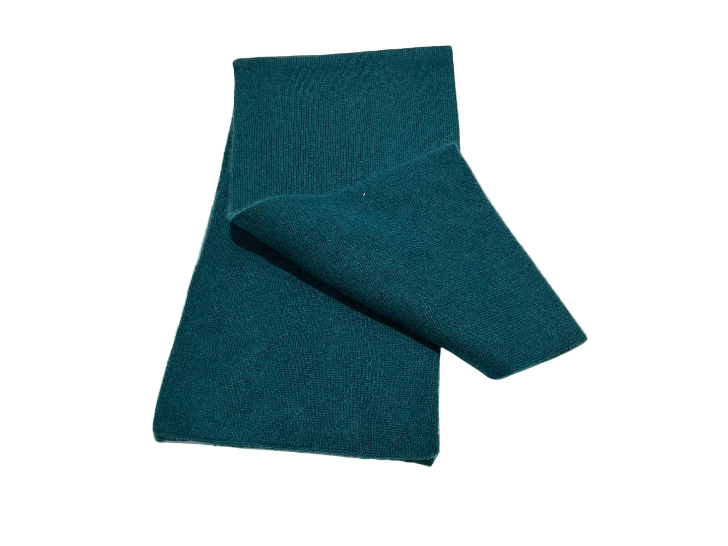 Plush Cashmere Muffler - 100% Pure Double Thick - GREEN