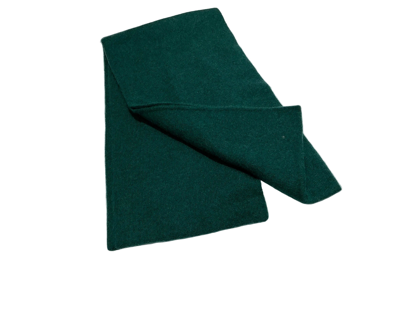Plush Cashmere Muffler - 100% Pure Double Thick - GREEN
