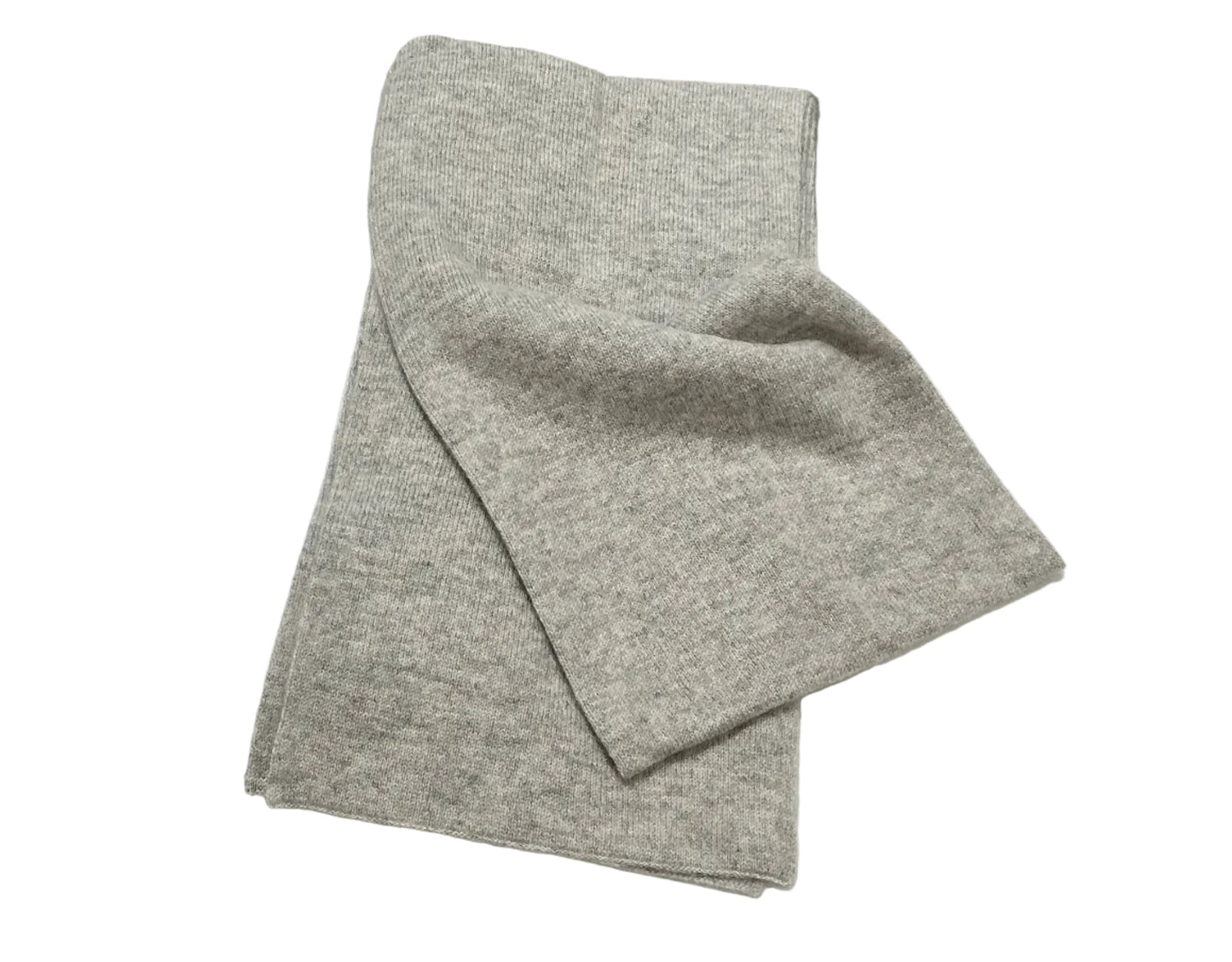 Plush Cashmere Muffler - 100% Pure Double Thick - GREY