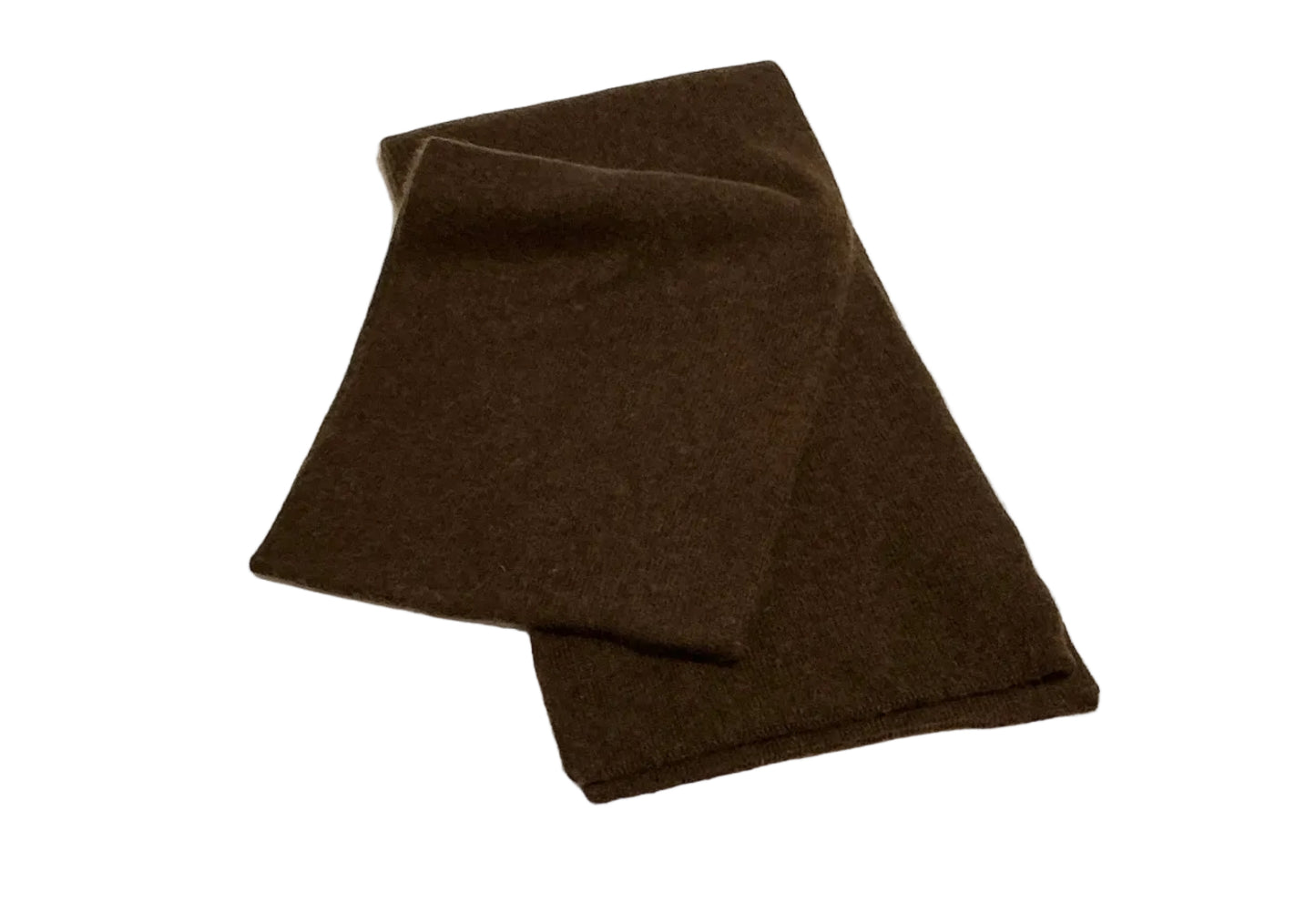 Plush Cashmere Muffler - 100% Pure Double Thick - BROWNS