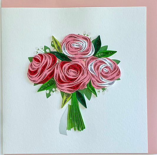 Cards - pink roses