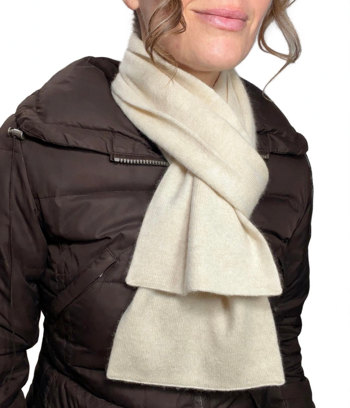 Plush Cashmere Muffler - 100% Pure Double Thick - Wheat