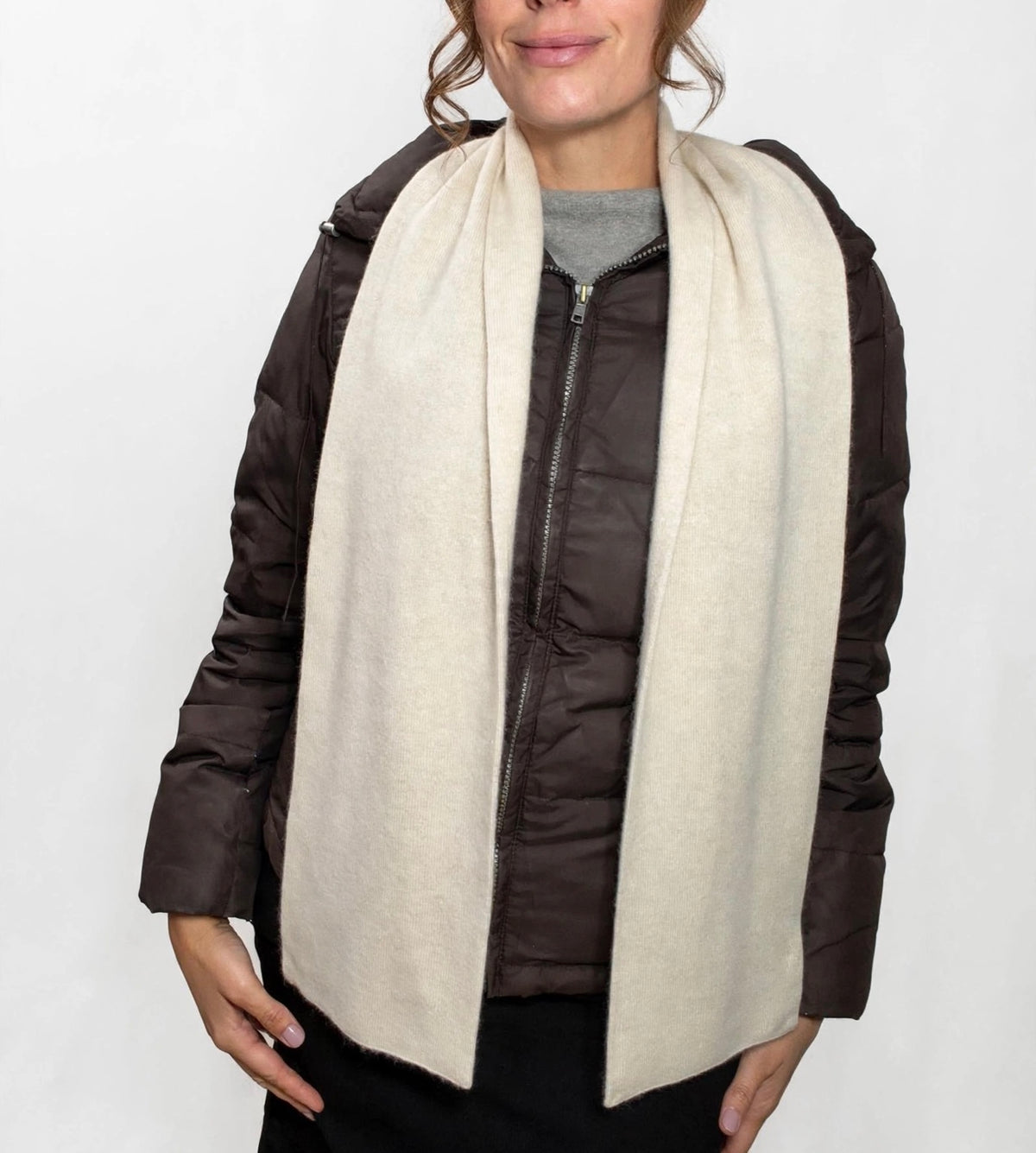 Plush Cashmere Muffler - 100% Pure Double Thick - Wheat