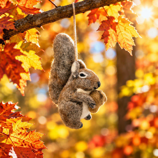 Squirrel with Acorn Ornament 227