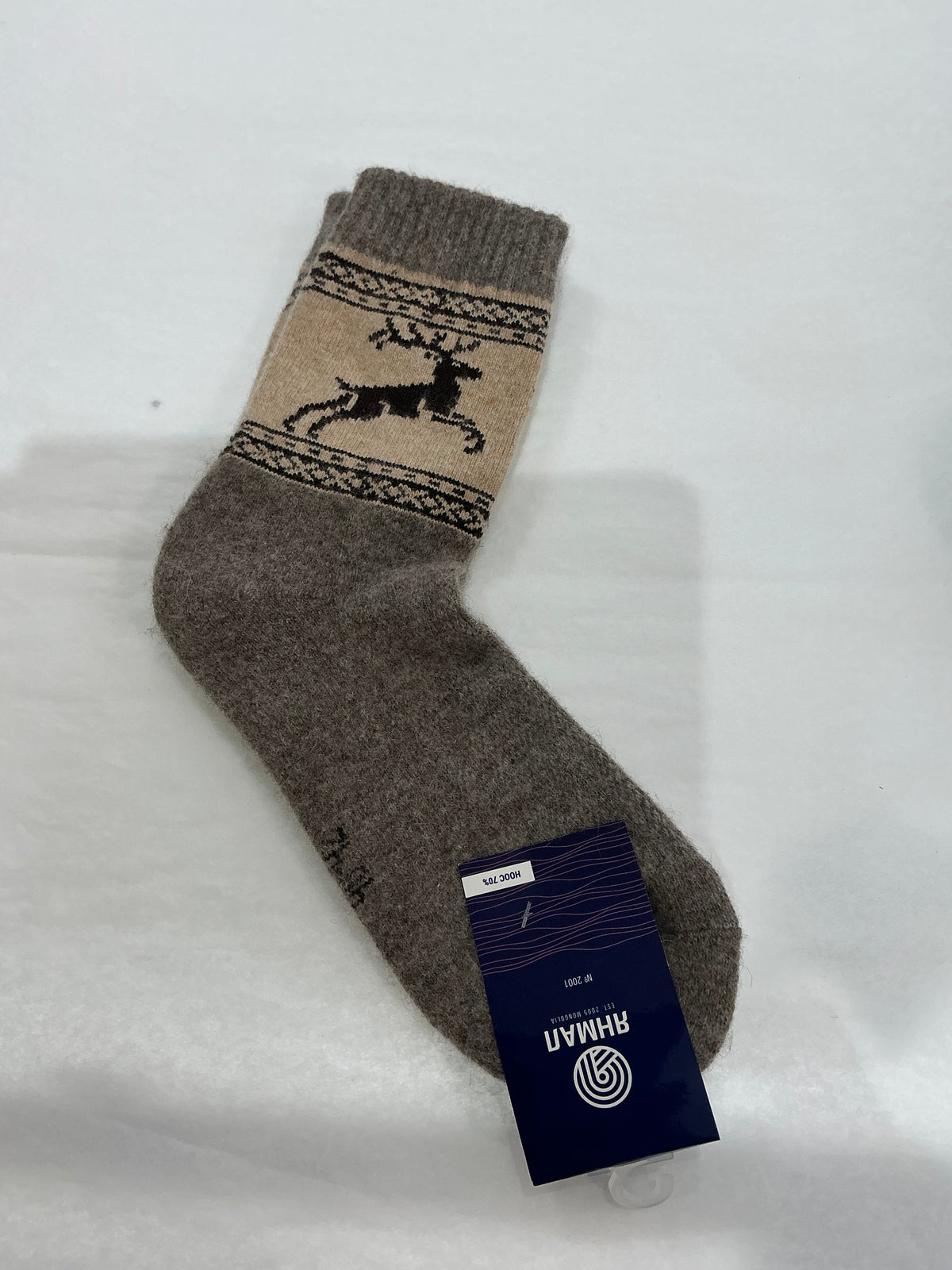 70% wool socks. Warm and comfortable