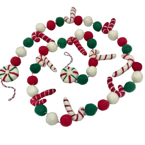 Peppermint Holiday Garland
