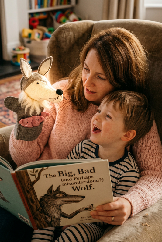 Big Bad Wolf and 3 Little Pigs Hand Puppet
