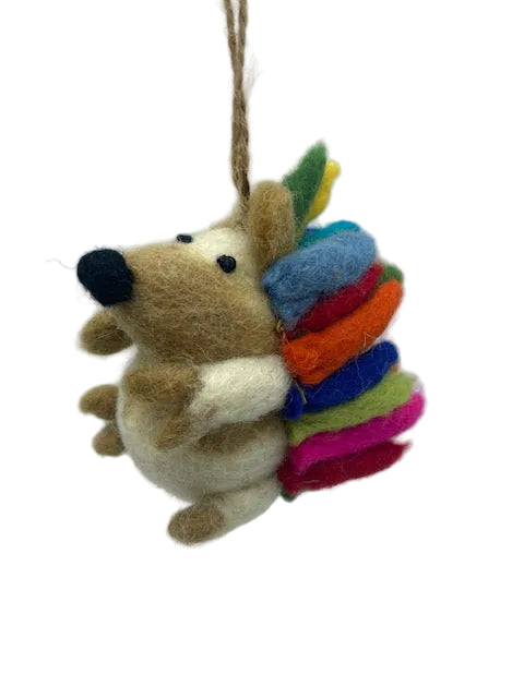 Rainbow Hedgehog Ornament ORH