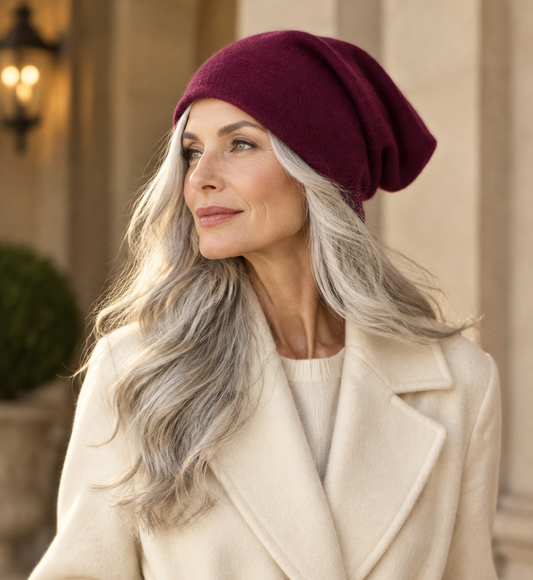100% Pure Cashmere Deep Fuscia