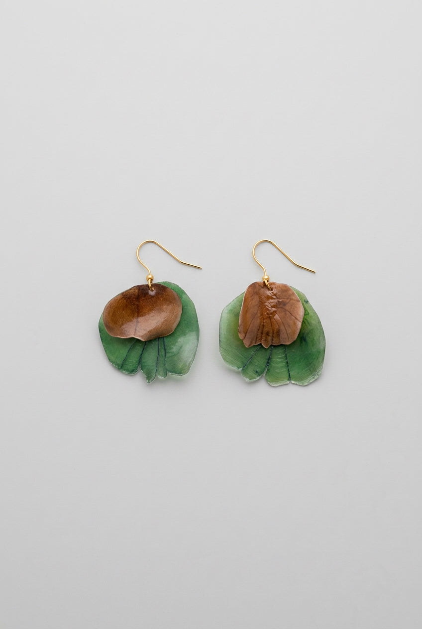 Small Layered light weight fish scale earring