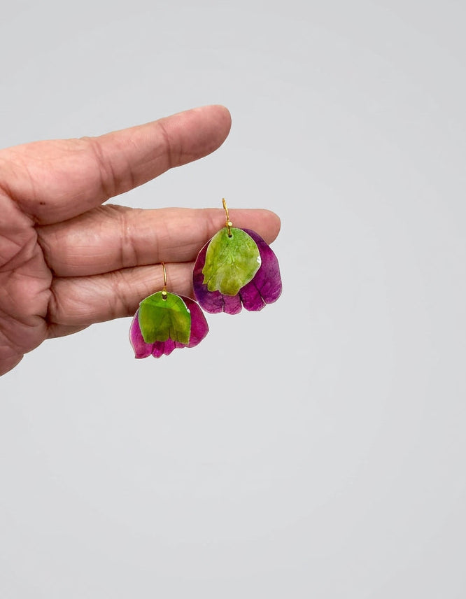Small Layered light weight fish scale earring