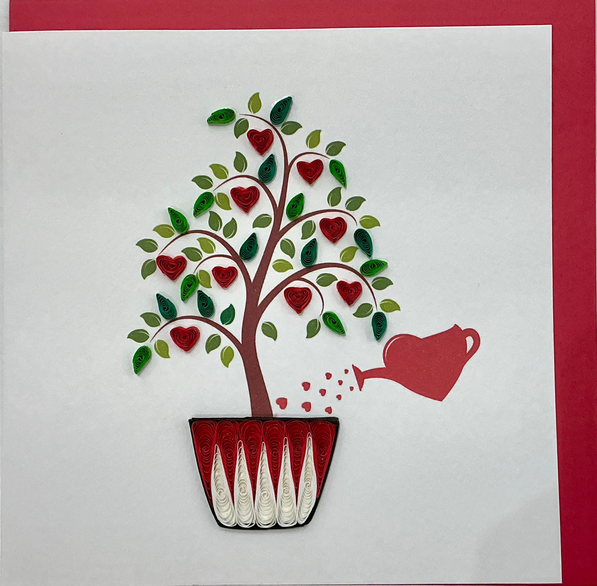 Card - Hear tree with watering can