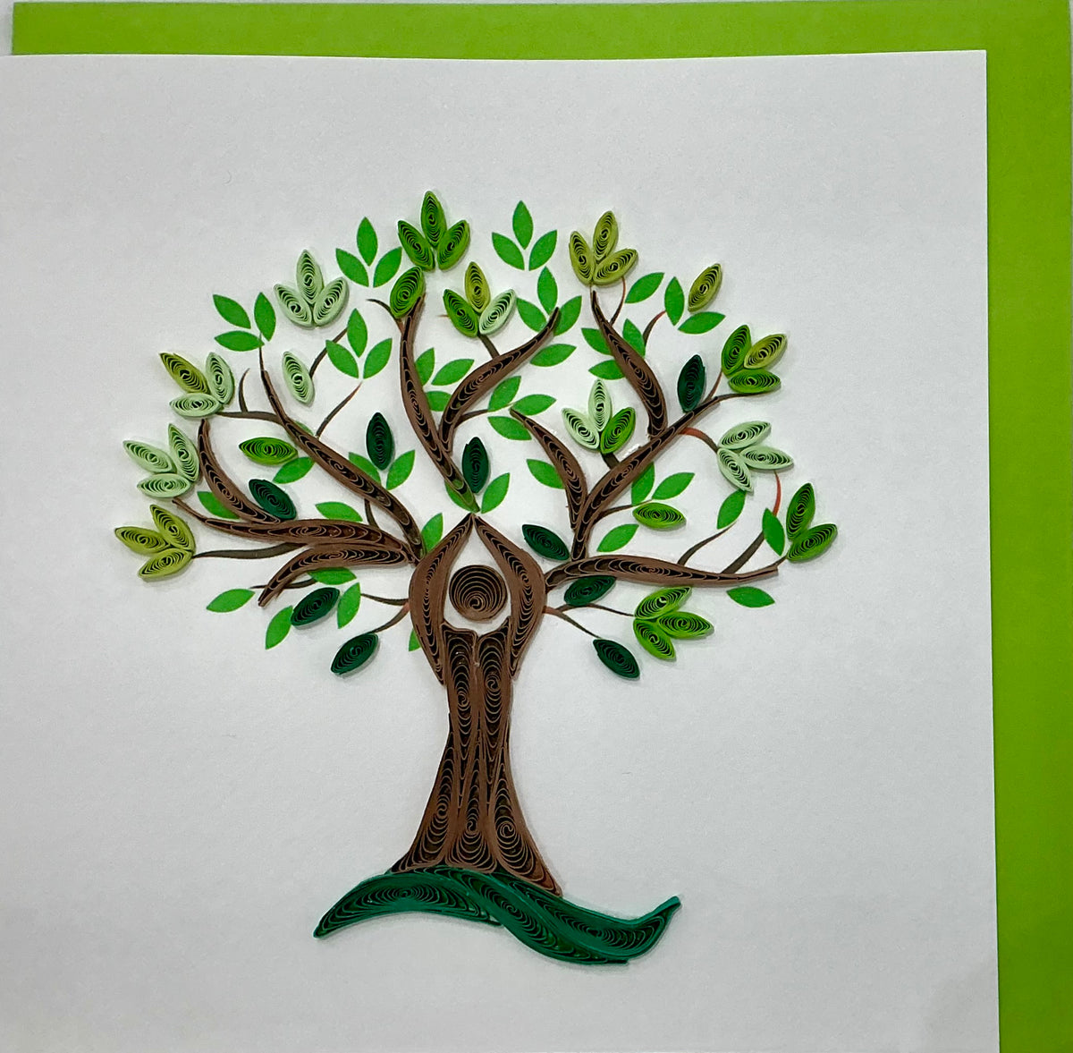 Card - Green tree