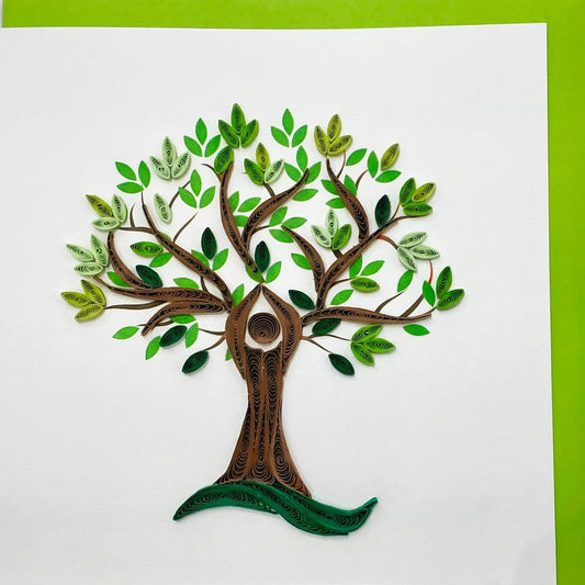 Card - Green tree