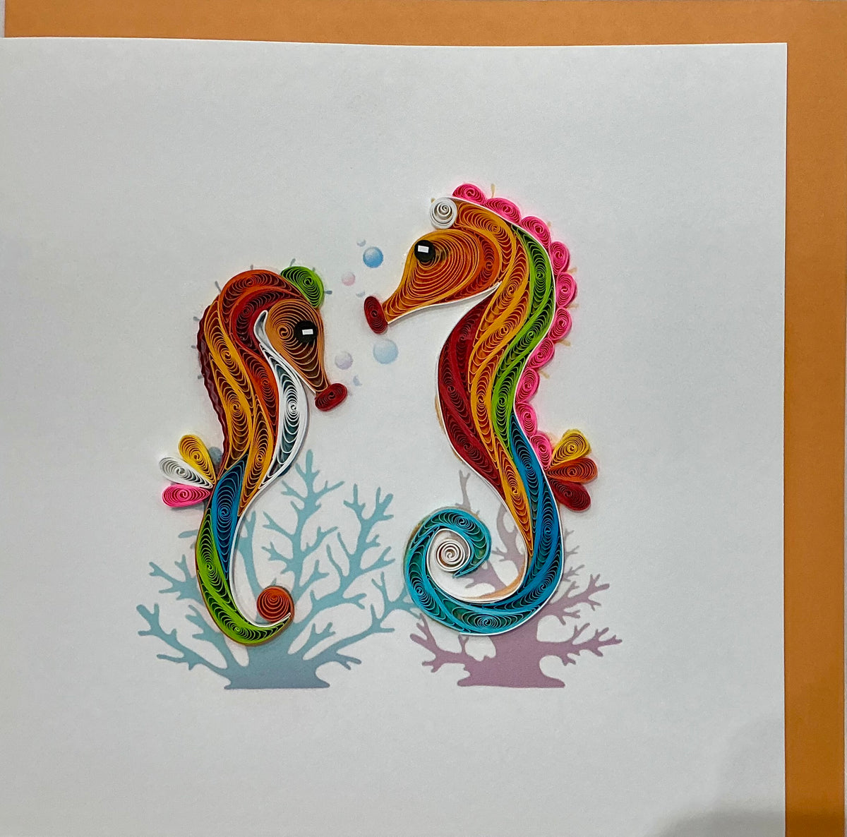 Card - Sea horses