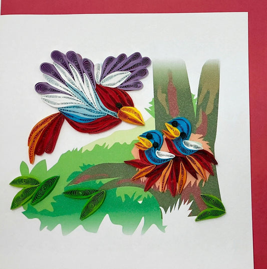 Card - Bird nest