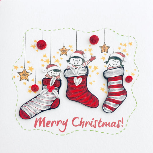 Card - Christmas stockings