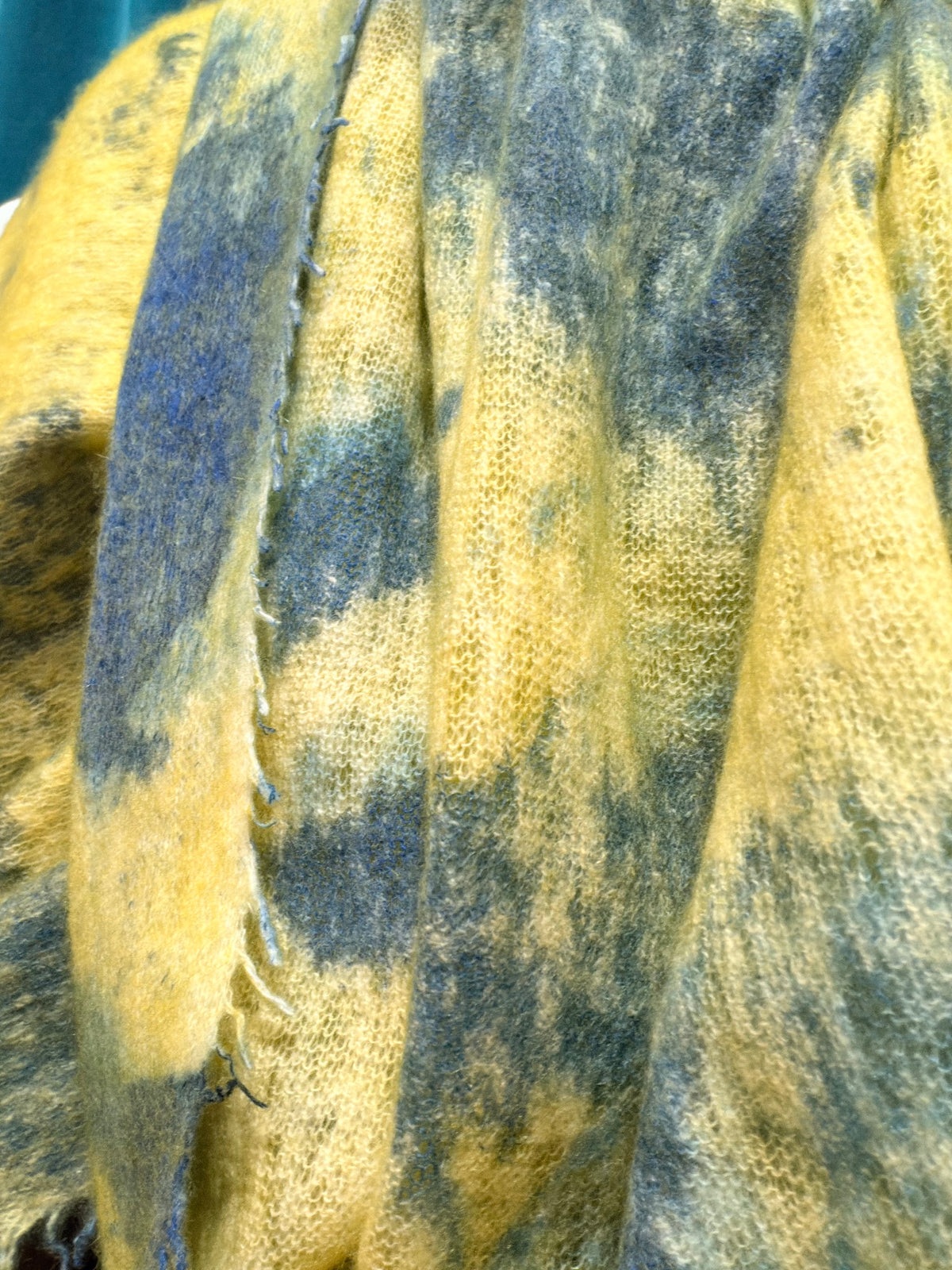 Felted Cashmere Two-Tone Tie Dye