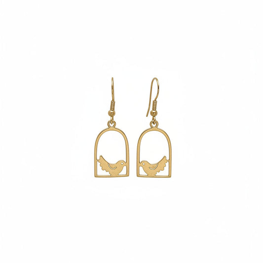 Brass Bird Earring BE20