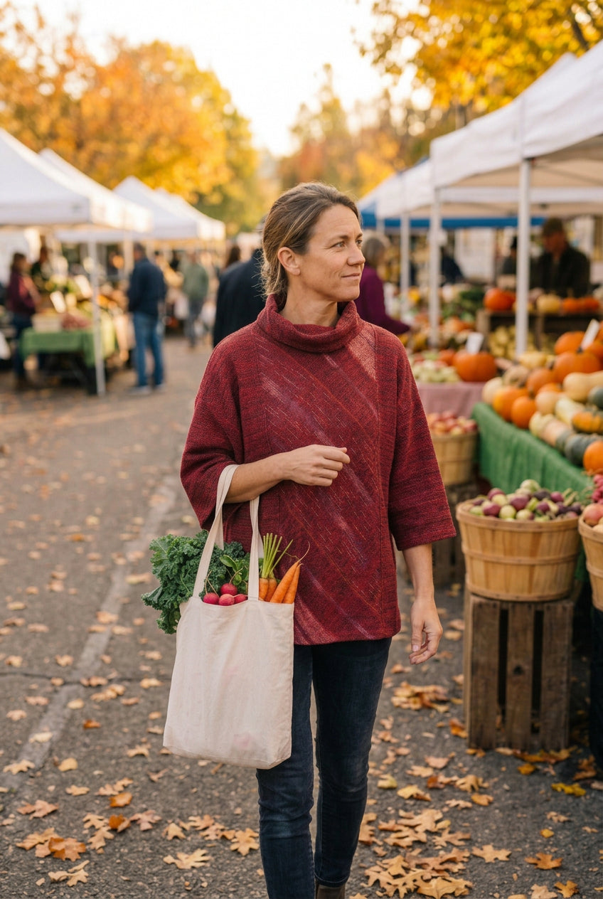 Cozy Woven Cotton Sweater