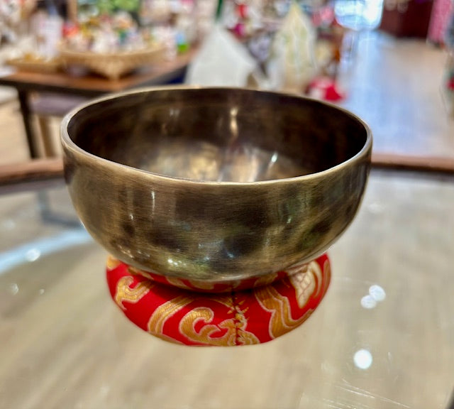 Singing Bowl Bronze Jam Plain  #13