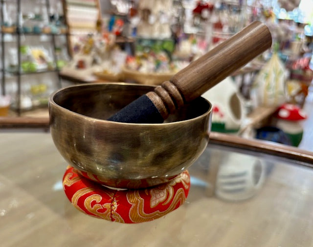 Singing Bowl Bronze Jam Plain  #13