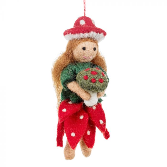 Mushroom Fairy Ornament 228