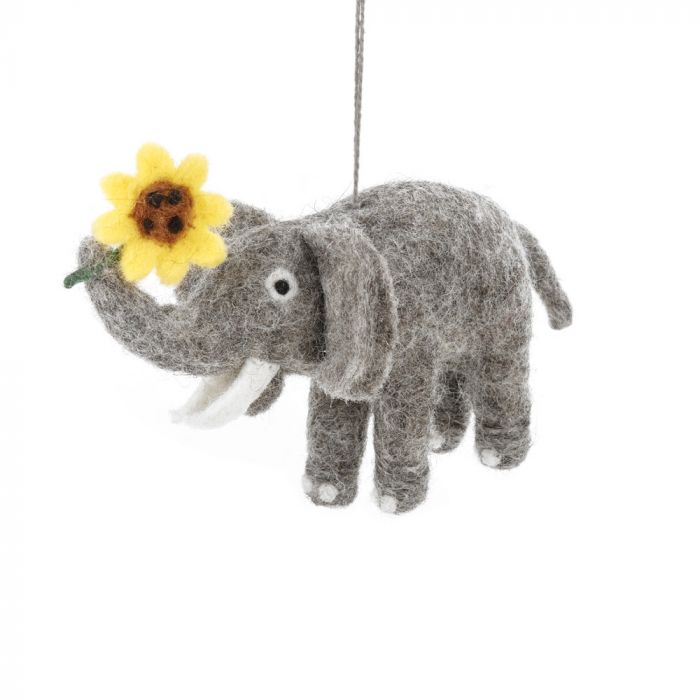 Sunflower Elephant Ornament 255