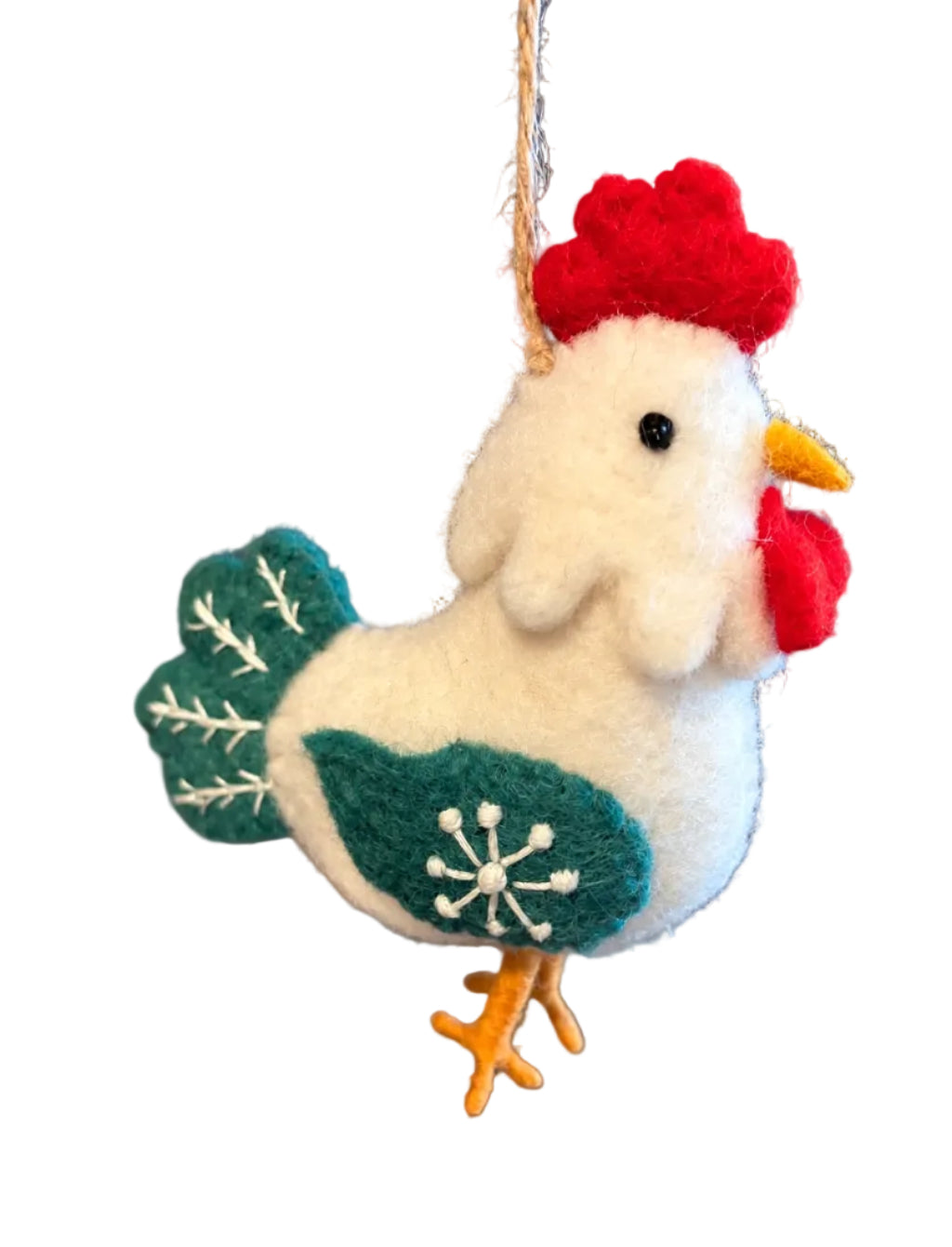 NEW! Embroidered Chicken Ornament