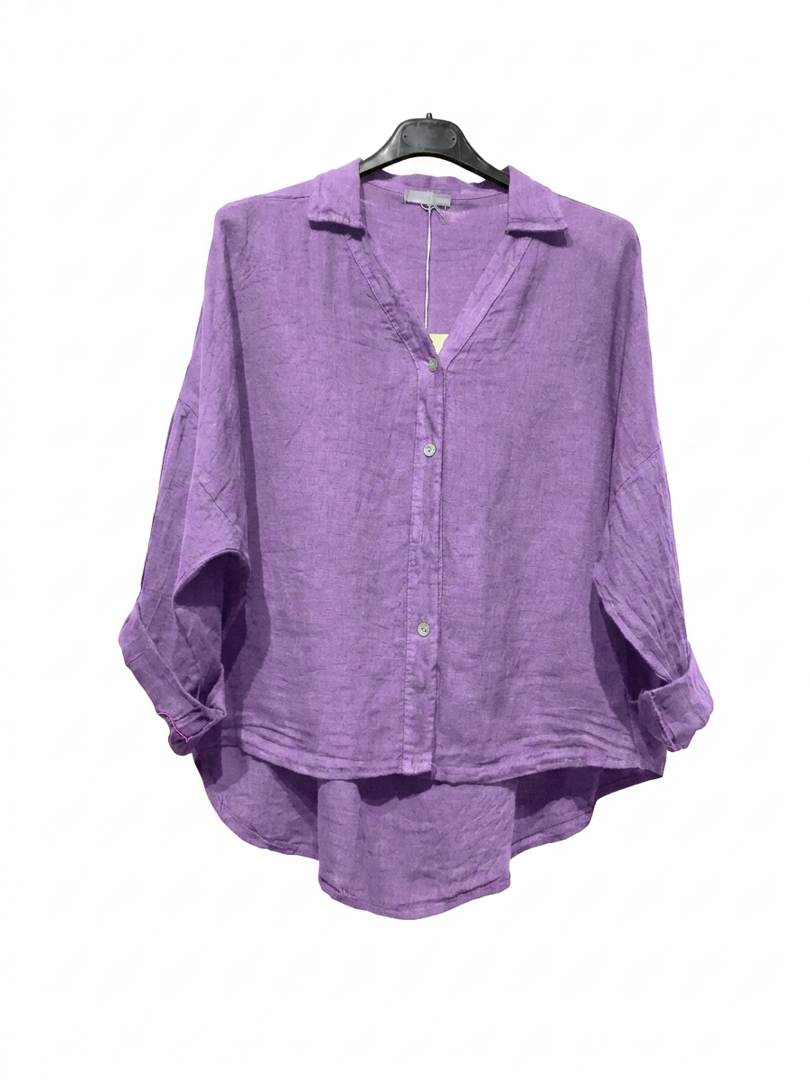 48902 PLAIN LINEN SHIRT: