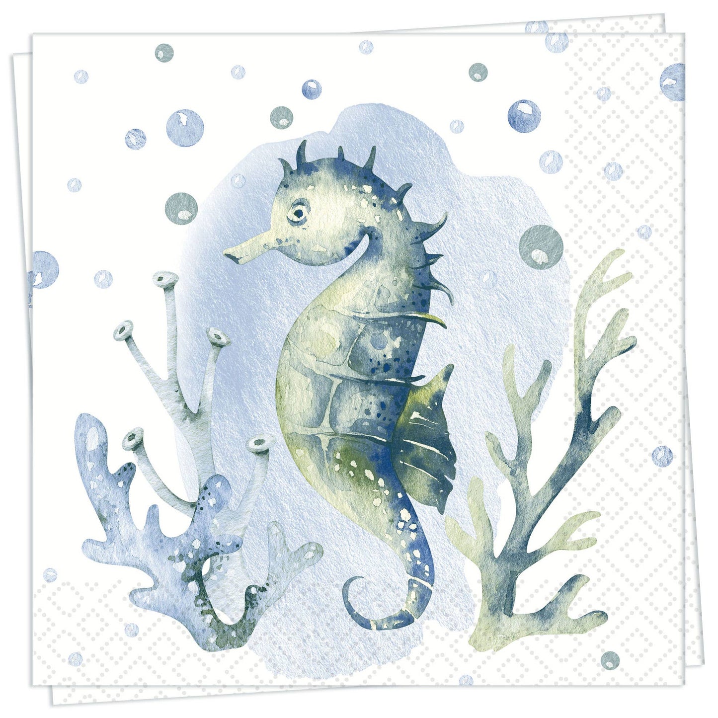 Seahorse Luncheon Napkin