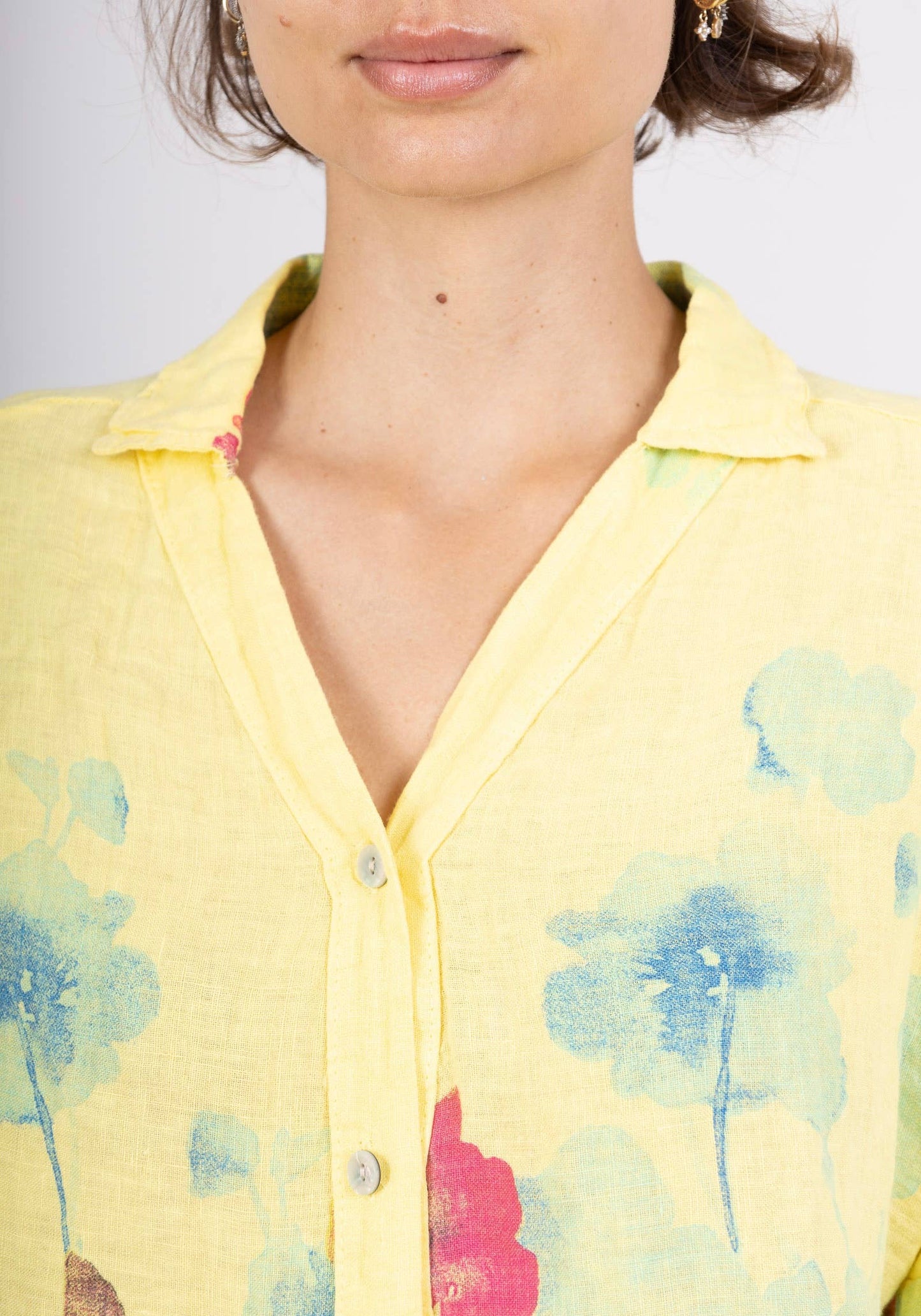 LINEN SHIRT SPRING SUMMER CLOTHING 48902 🌹 🌸: UNRIPE