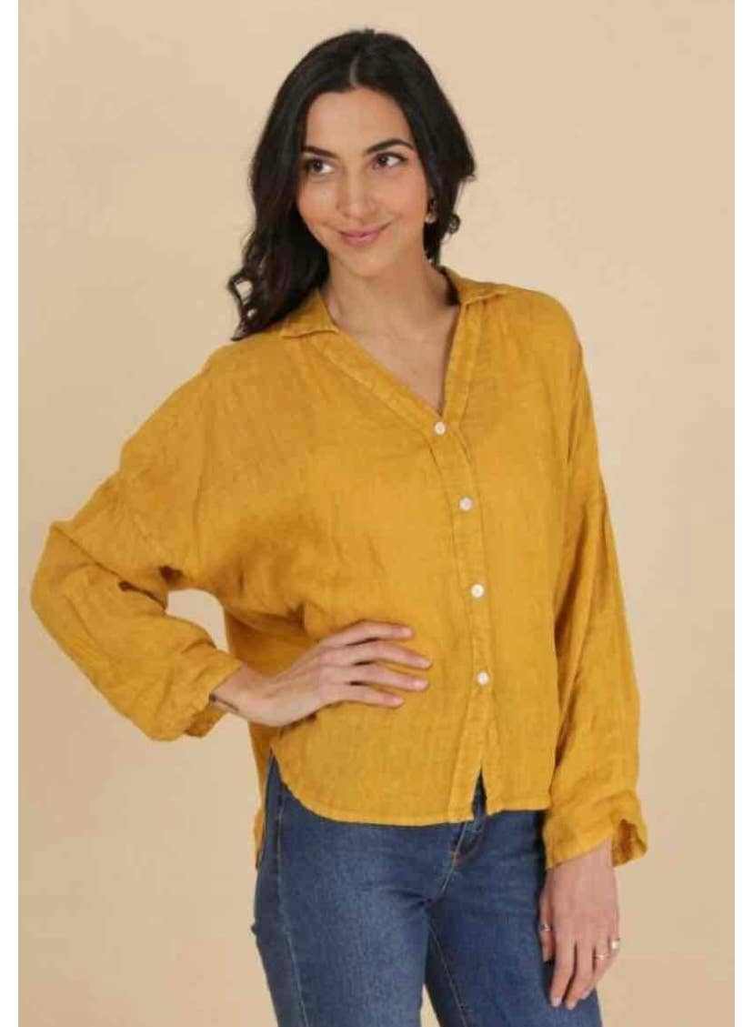48902 PLAIN LINEN SHIRT: