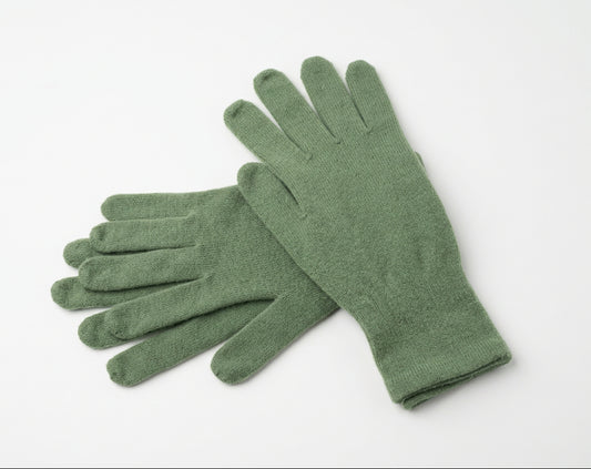 Sale! Green Pure Cashmere Gloves