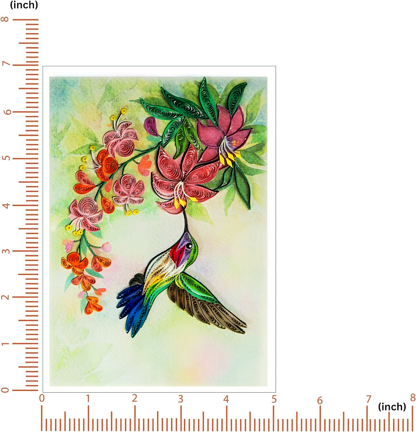 Hummingbird Quilling Card