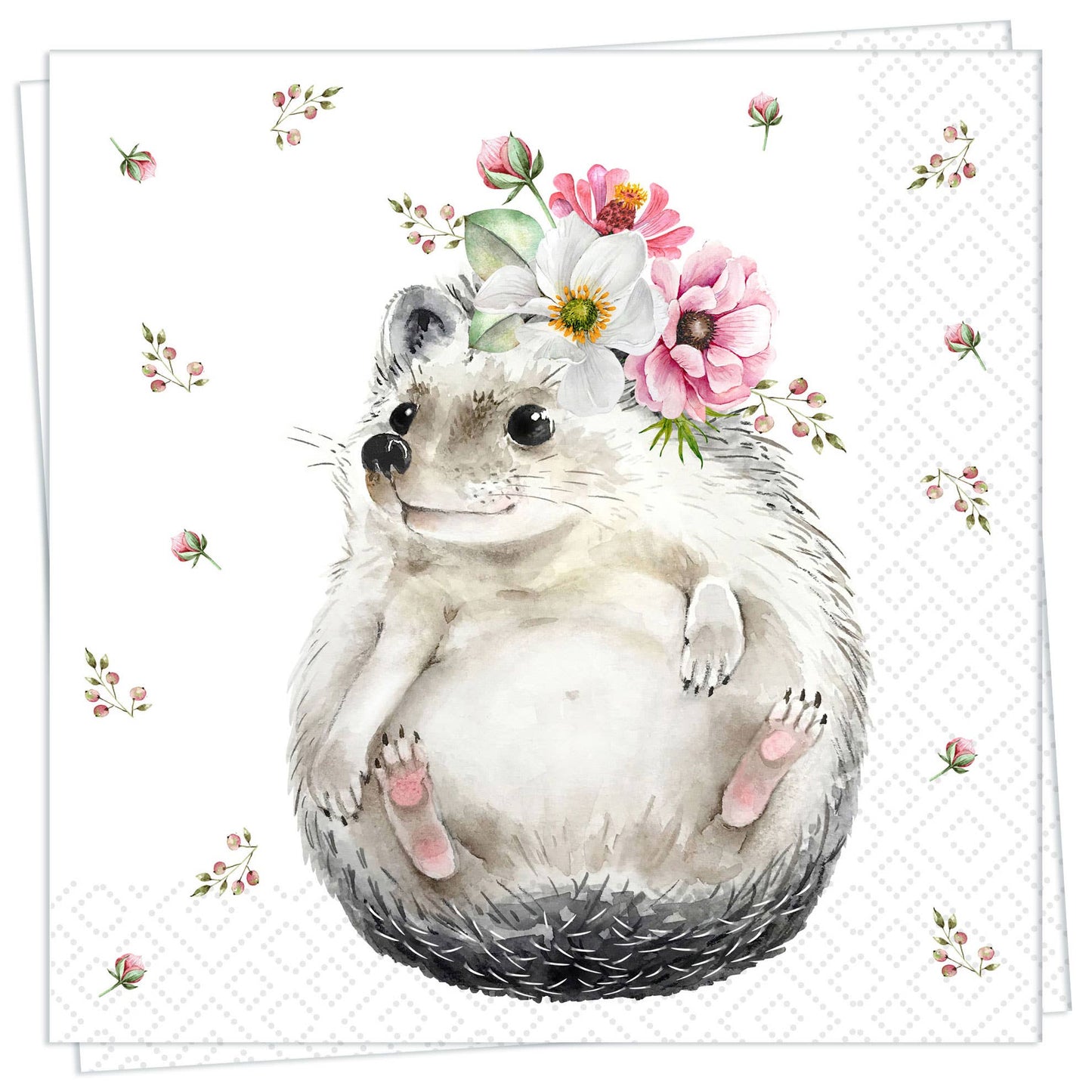Sweet Hedgehog Luncheon Napkin