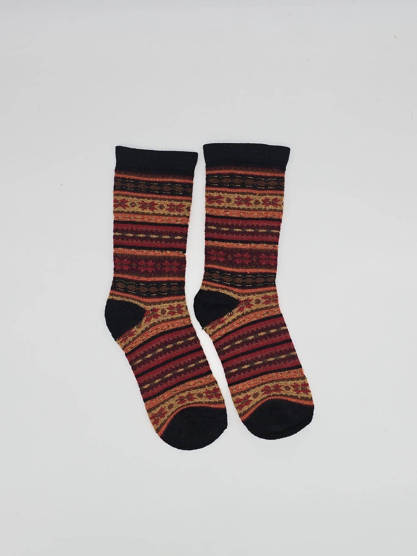 Radio Alpaca Socks | Full Cushion Socks | Crew Socks: White / Medium
