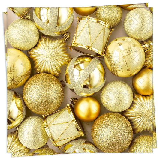 Gold Baubles - Luncheon Napkin