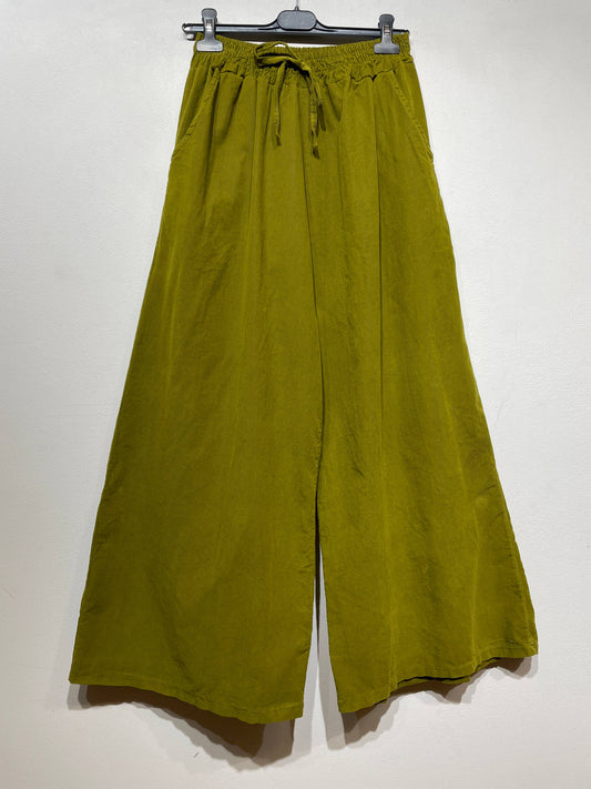 5299 PANT IN VELVET FALL WINTER CLOTHING : OLIVE