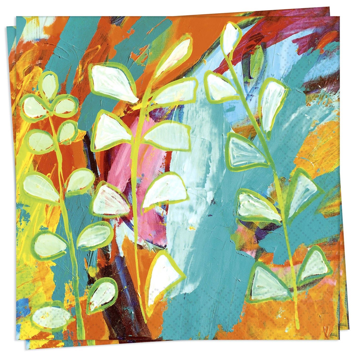 Vibrant Abstract Luncheon Napkin