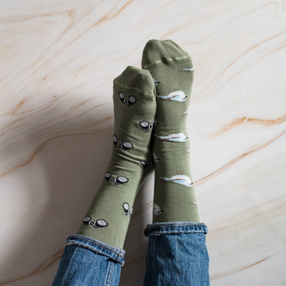 Women's Bird Watching Socks: Women’s 5 – 10