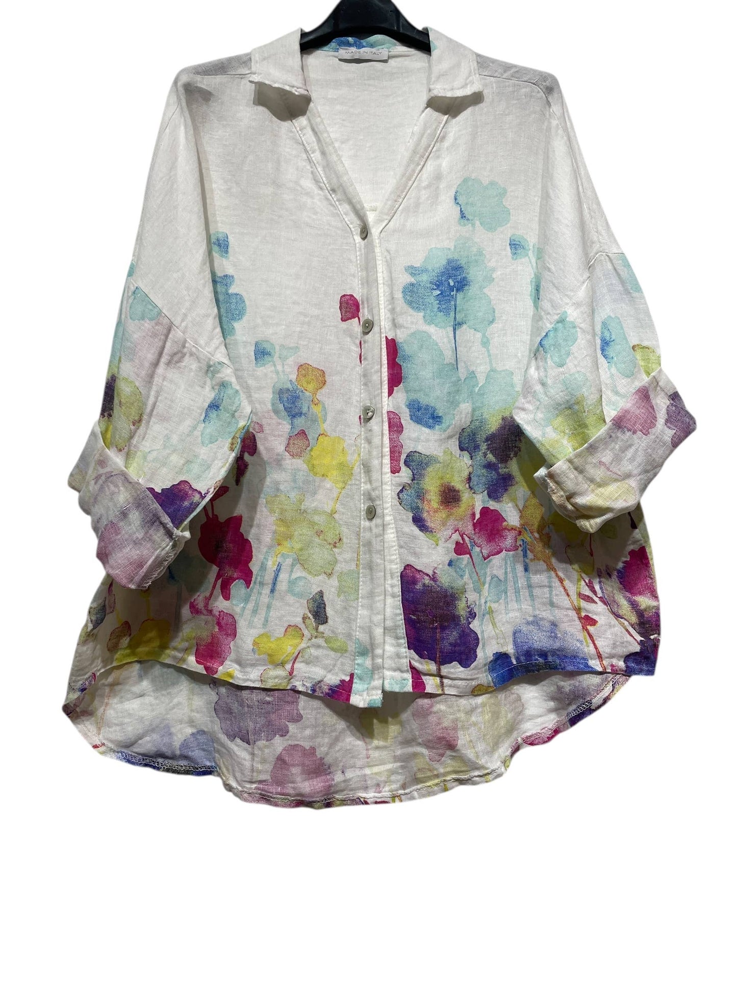 LINEN SHIRT SPRING SUMMER CLOTHING 48902 🌹 🌸: UNRIPE